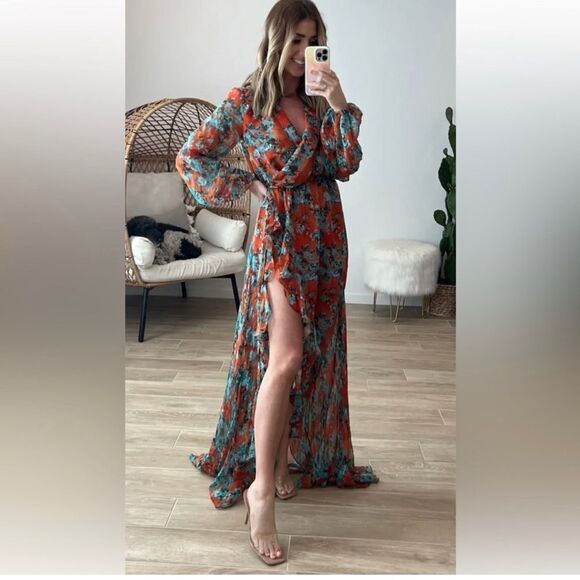 Caroline Costas Vivian Gown Small - Picture 5 of 6